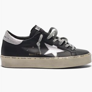 Golden Goose Women's Black Sneakers with Silver Star